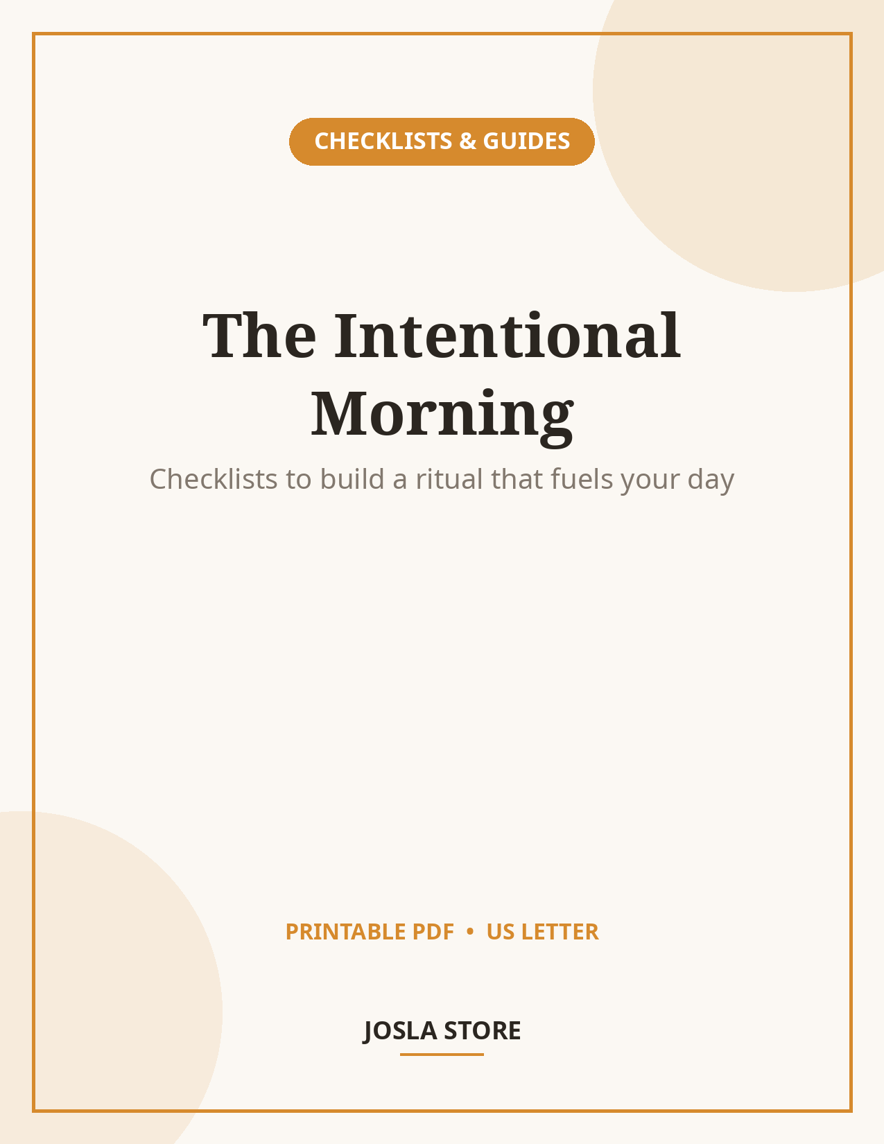 Morning Routine Checklist, Build Your Perfect AM Ritual