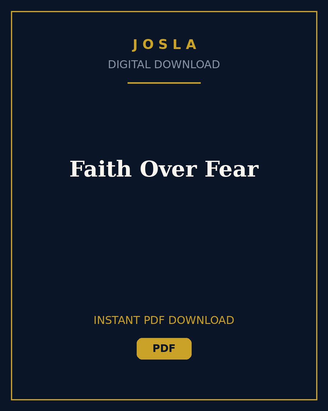 Faith Over Fear - Image 1