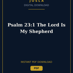 Psalm 23:1 The Lord Is My Shepherd