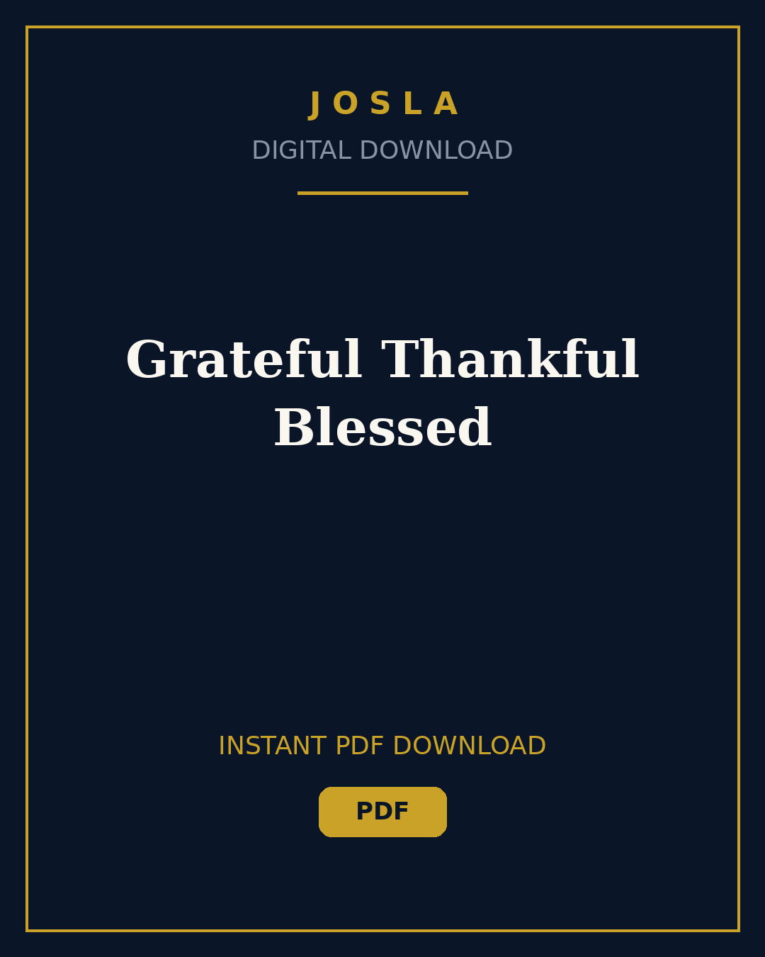 Grateful Thankful Blessed - Image 1