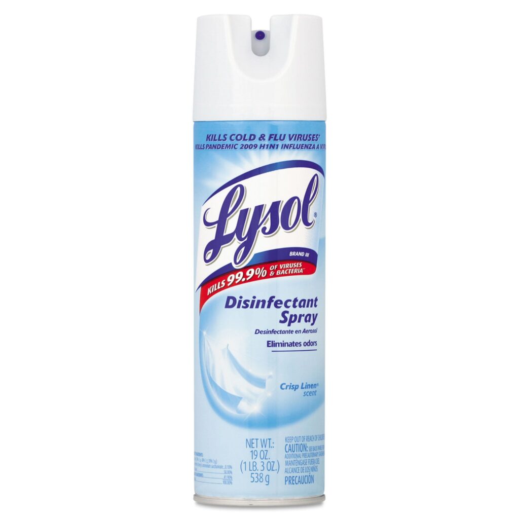 Lysol Disinfectant Spray, Crisp Linen — 3-Pack (19 oz)