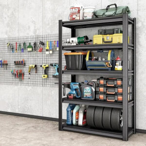 5-Tier Heavy-Duty Adjustable Garage Storage Rack, 40-Inch