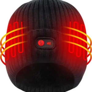 Mobile Warming Heated Beanie with LED Light
