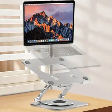 Adjustable Laptop Stand (Aluminum, Foldable)