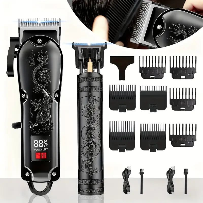 2pcs Men's Cordless Hair Clipper Kits (BLUTOOL)