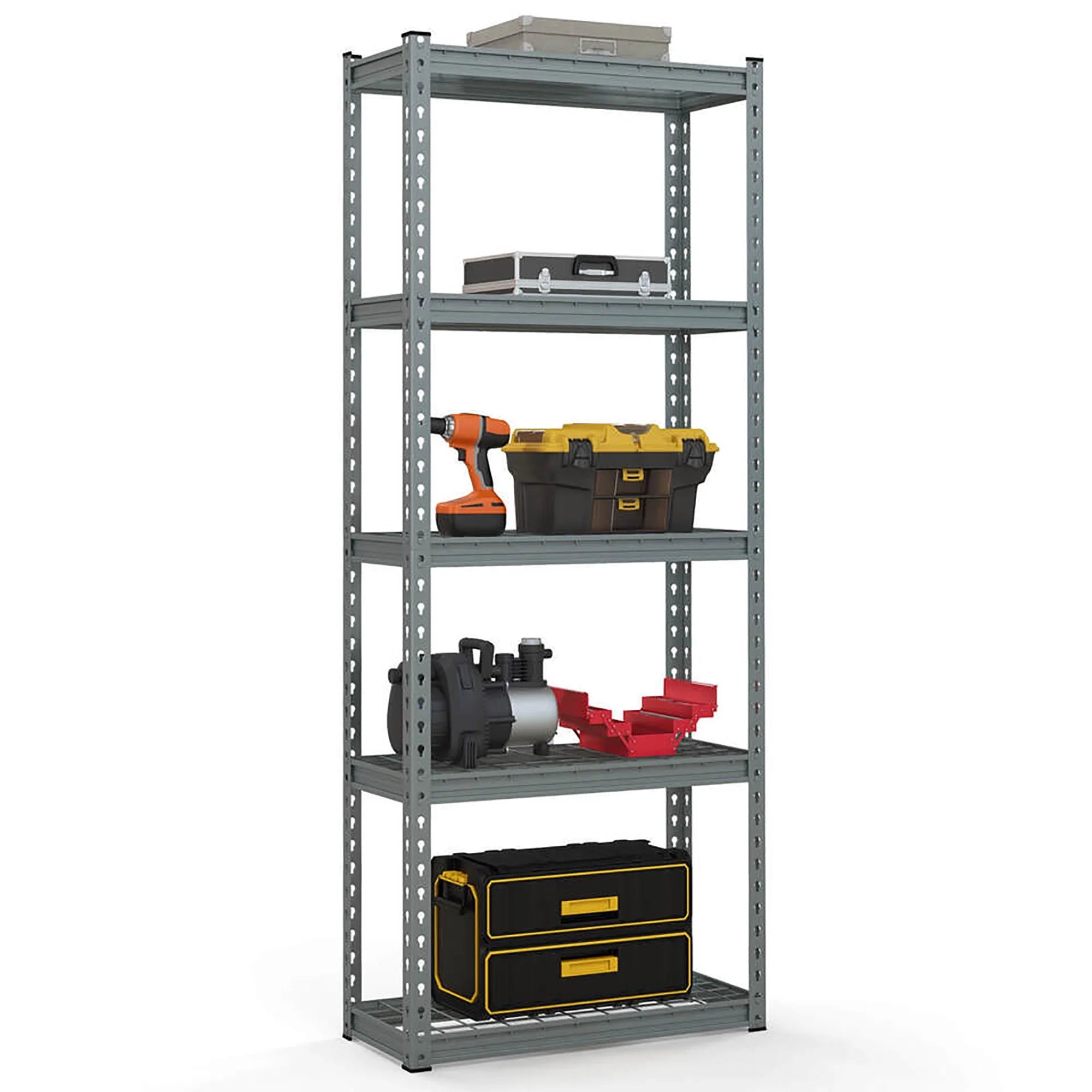 Heavy-Duty 5-Tier Metal Shelving Unit – 2000 lb 
Capacity - Image 1