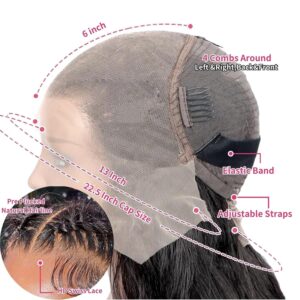 13x6 Front Lace Human Hair Wig, Natural Color, Body Wave, 150% Density - Image 10