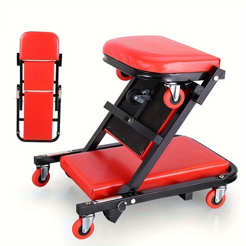 Wheeled Creeper Stool 300 lb (Foldable Mechanic Seat)