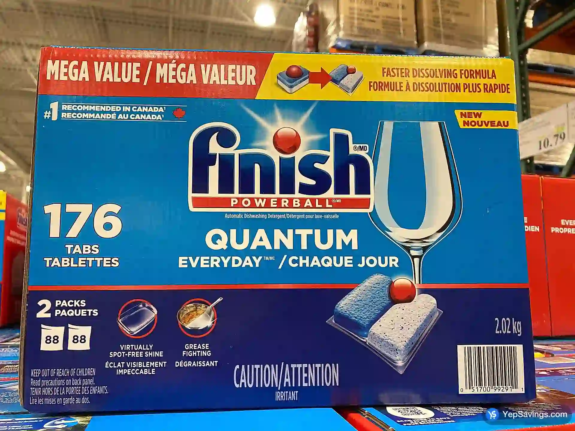 Finish Powerball Dishwasher Detergent, 176-Count - Image 1