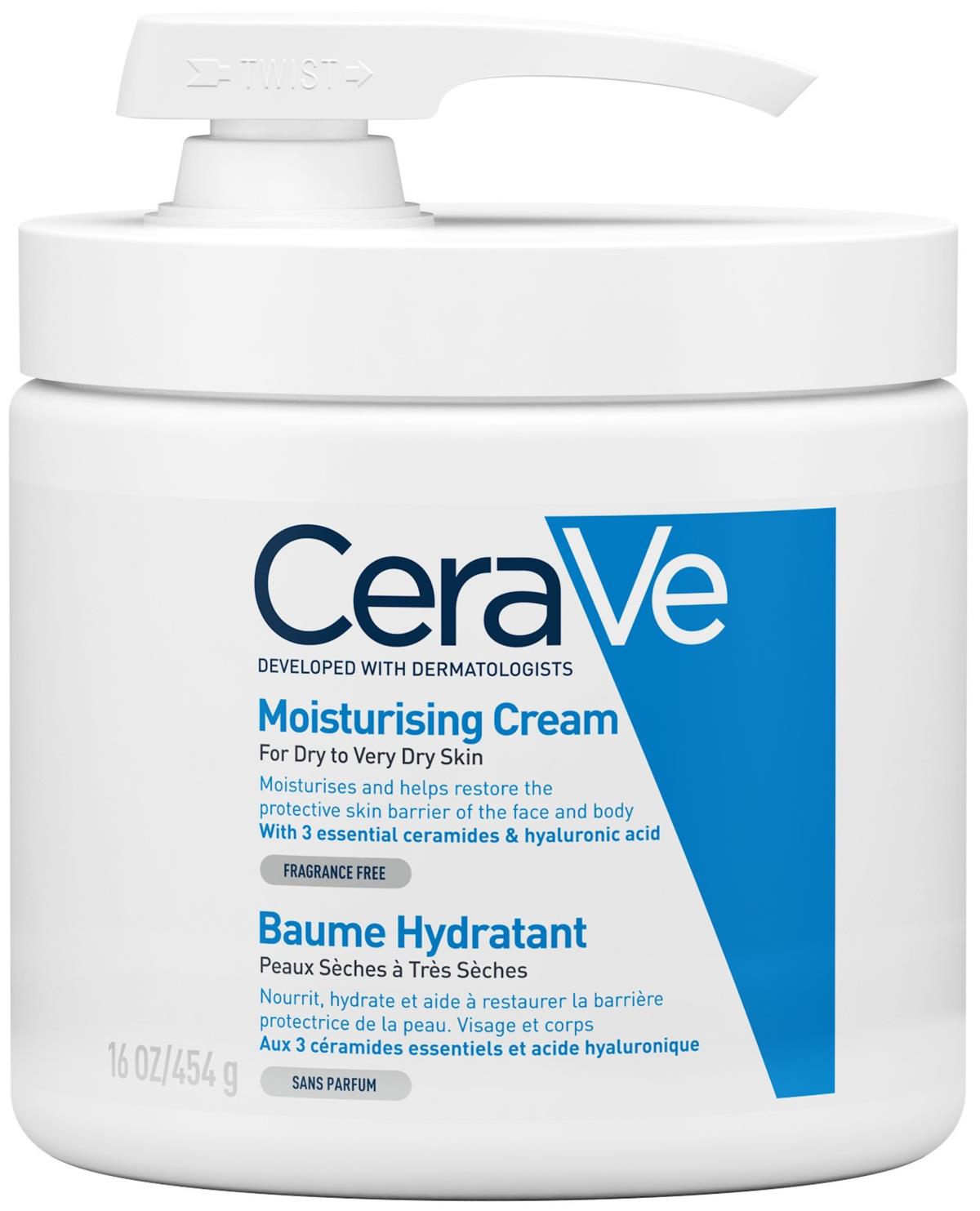 CeraVe Moisturizing Cream Multi-Pack — 2 × 16 oz (Pump + Jar) - Image 1