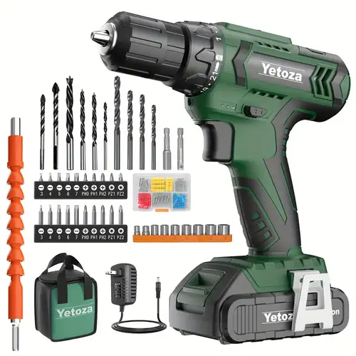 21V Cordless Drill Set with Toolbox (up to 148pcs)