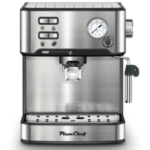 20 Bar Professional Espresso Machine With Milk Frother, Single & Double Shot, ESE Pod Compatible, Pressure Display, Removable Water Tank For Cappuccino, Latte, & Macchiato Home Barista Edition - Image 5