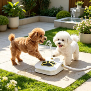 Dog Water Fountain Outdoor,No Electricity Step-On Activated Pet Sprinkler,Paw-Controlled Drinking Dispenser For Large & Small Dogs,Automatic Waterer For Yard, Garden, Lawn - Image 7
