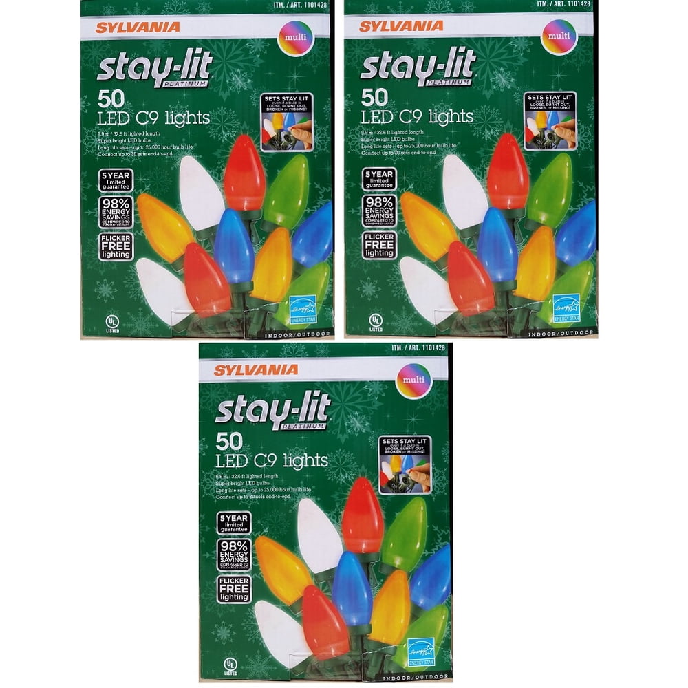 Sylvania Stay-Lit Platinum C9 LED Lights