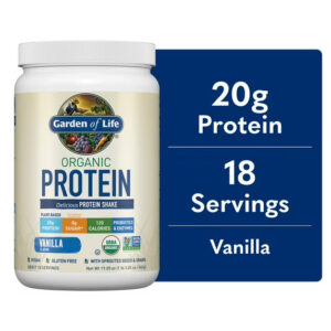Garden of Life Organic Plant-Based Protein Powder, Vanilla - Image 2