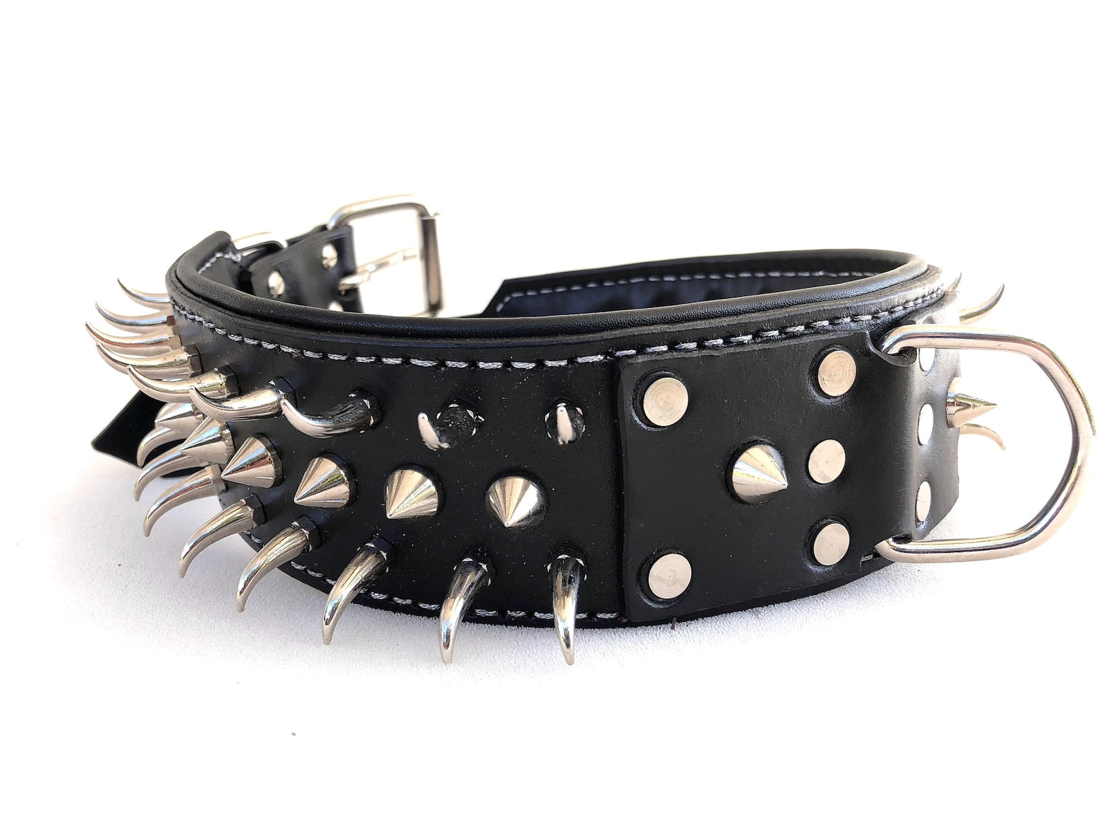 Heavy-Duty Studded Leather Dog Collar for Medium & Large 
Dogs - Image 1