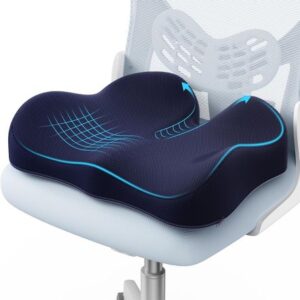 Ergonomic
 Memory Foam Seat Cushion with Back Support