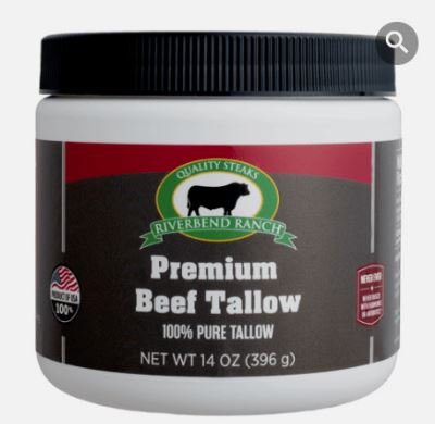 Riverbend Ranch Premium Beef Tallow – 100% Pure, 14 oz